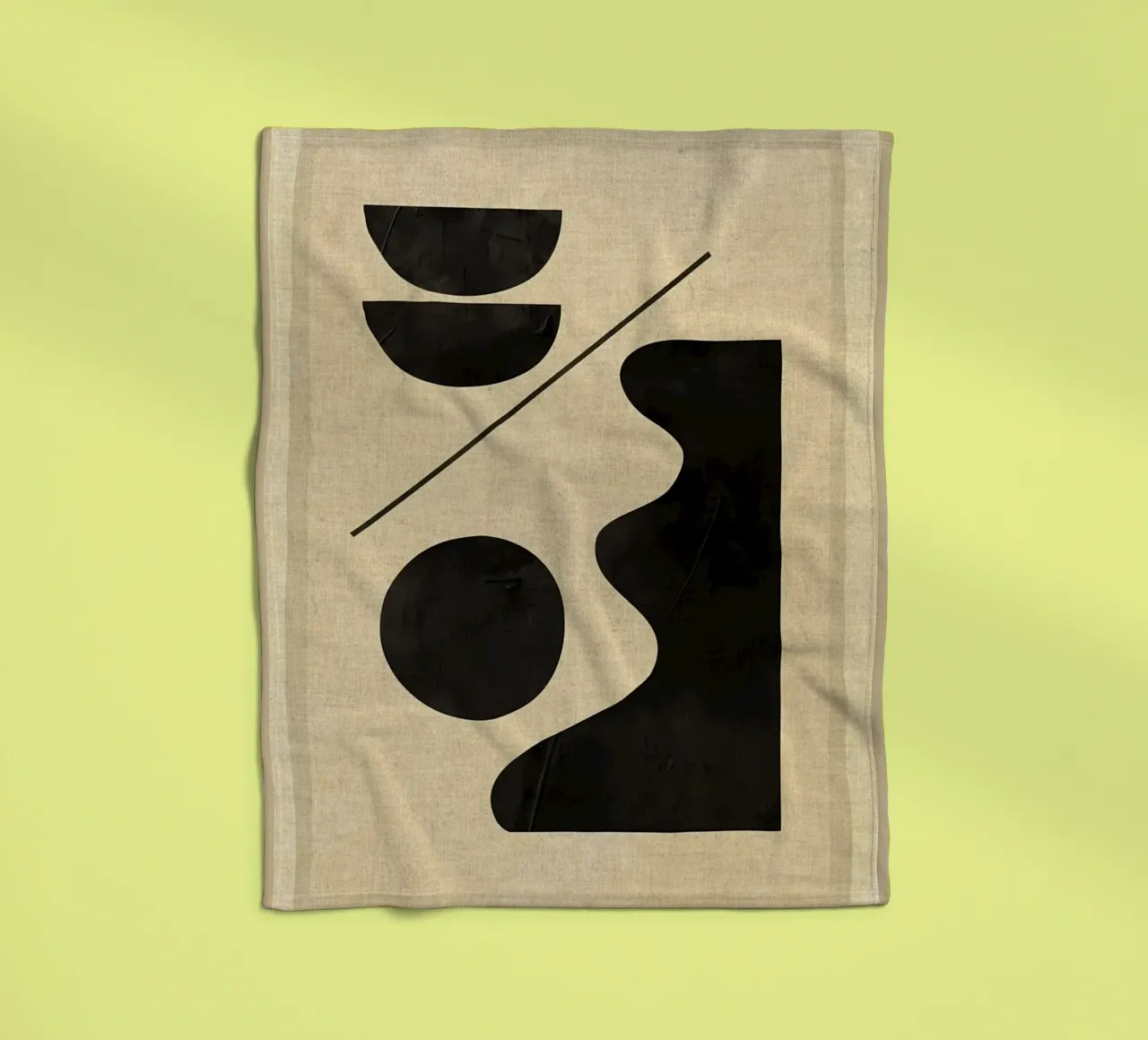 Forme astratte moderne e minimali coperta in pile da Edson Studio