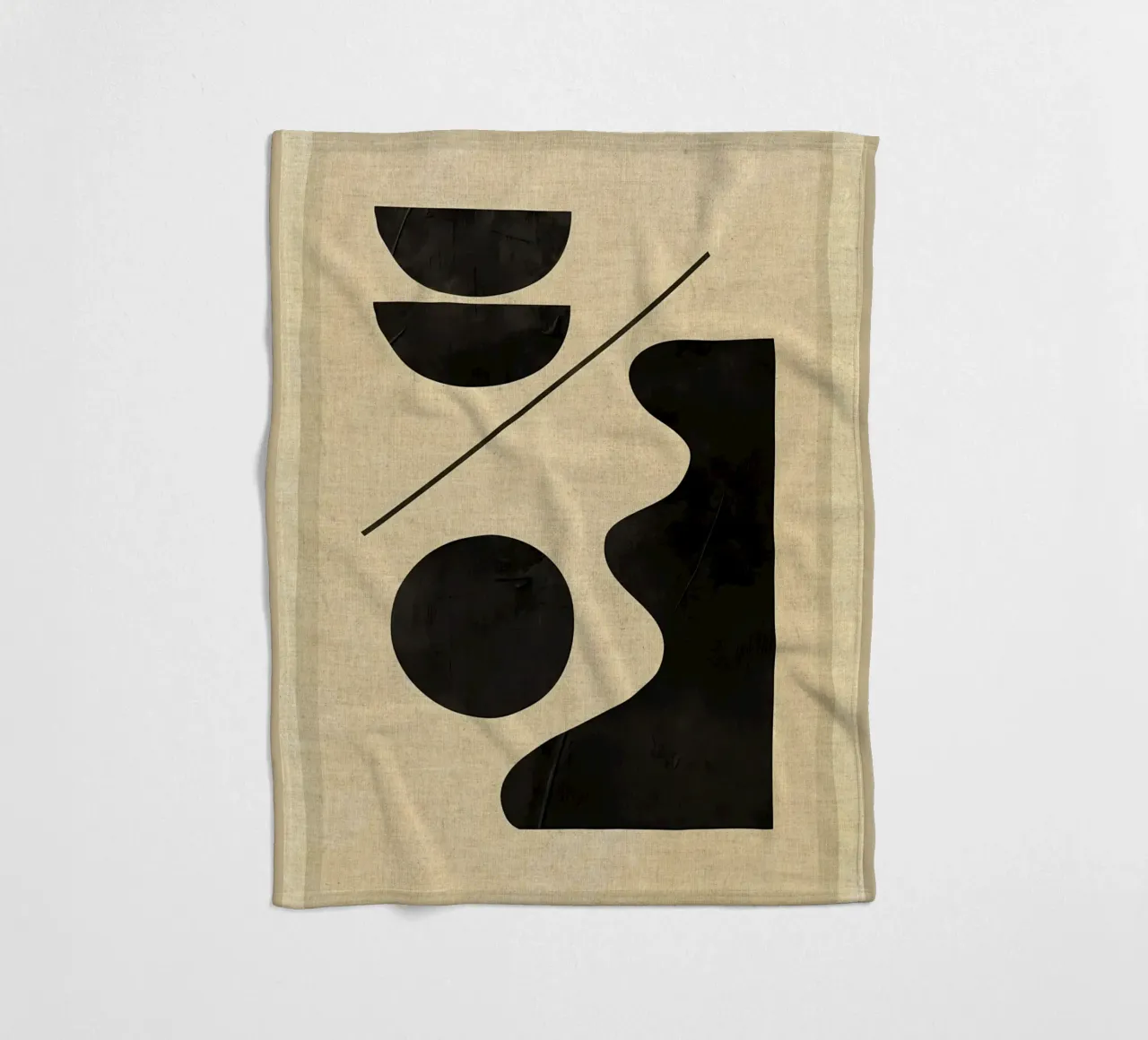 Forme astratte moderne e minimali coperta in pile da Edson Studio