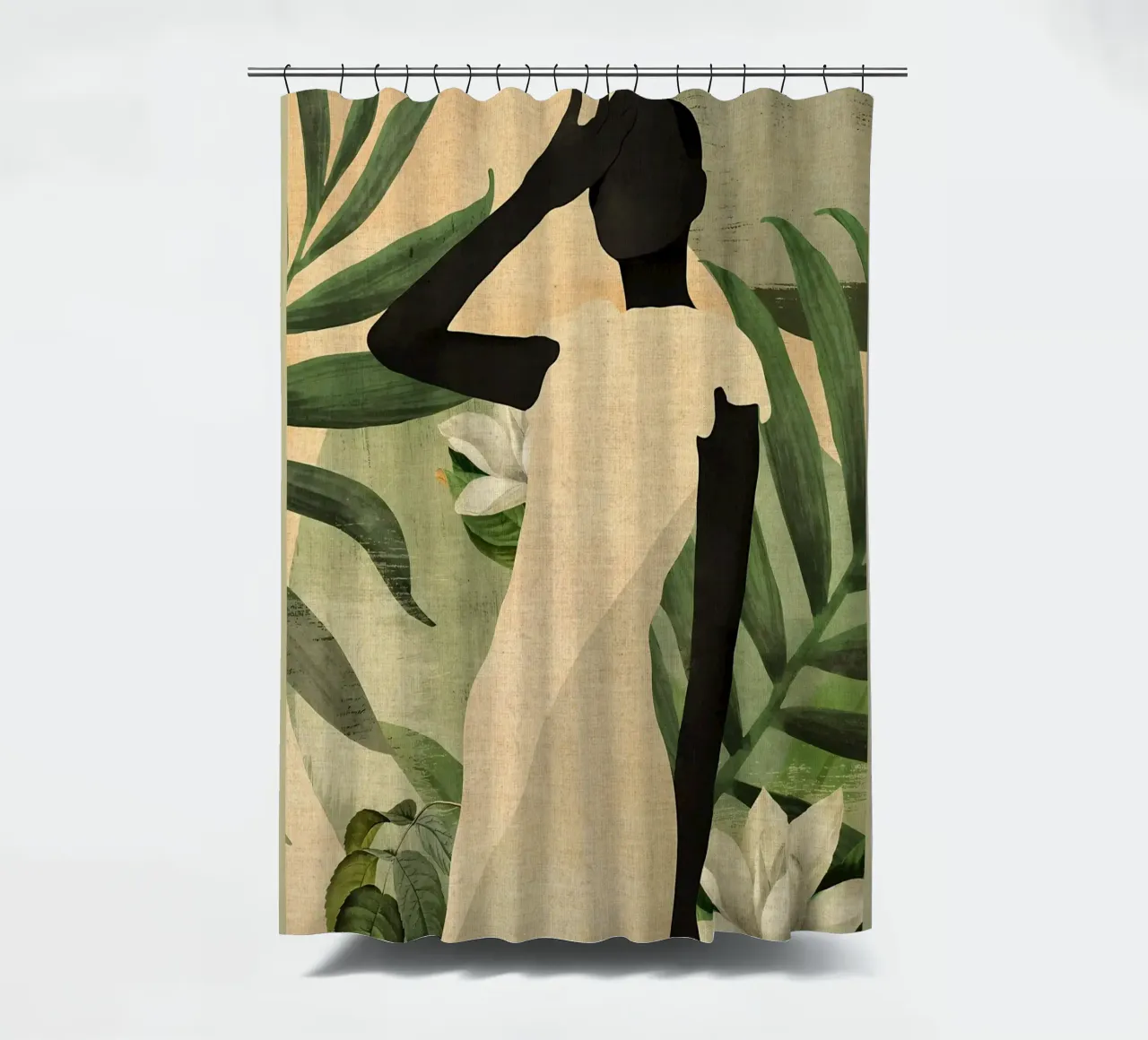Ragazza tropicale 20 tenda da doccia da Edson Studio
