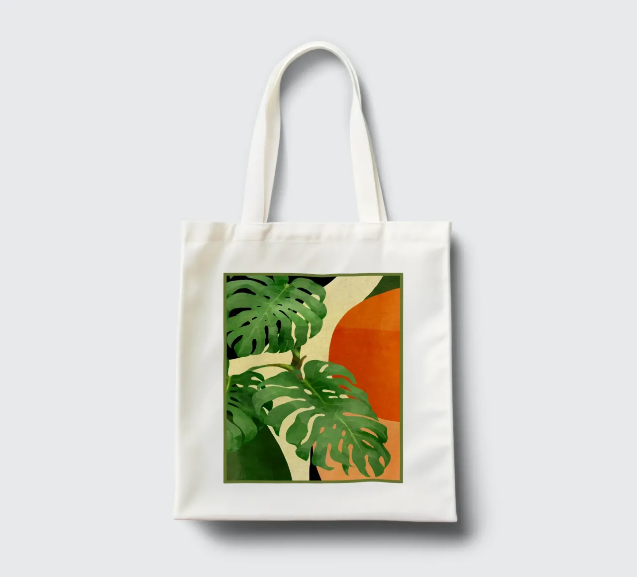 Tropical Leaves- Abstract Art tote bag by Edson Studio