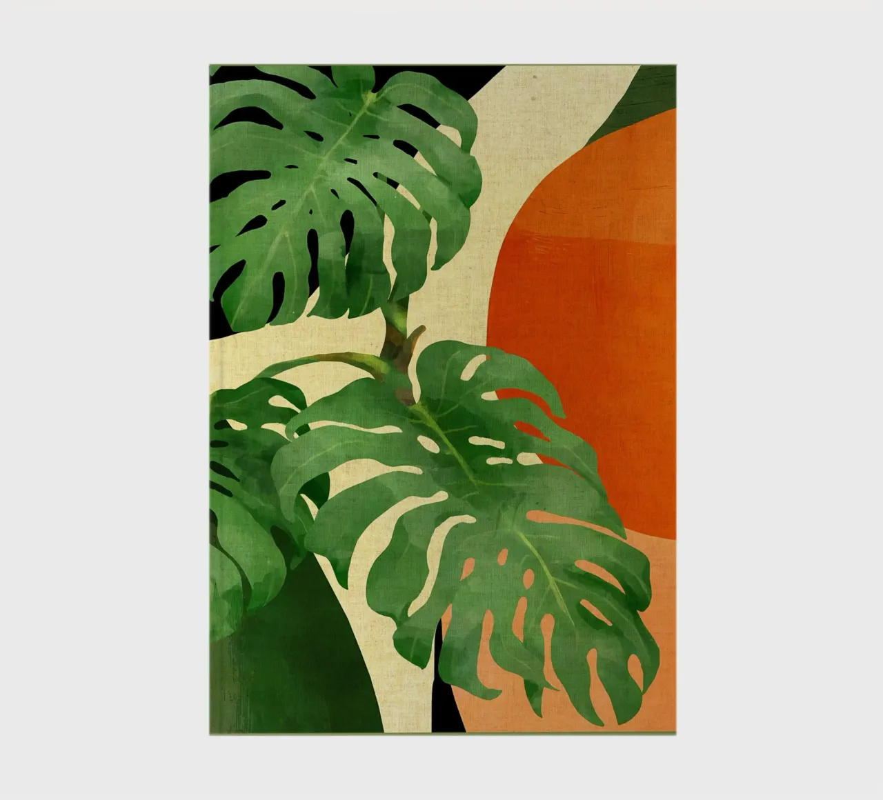Tropische Bladeren- Abstracte Kunst notitieboek van Edson Studio