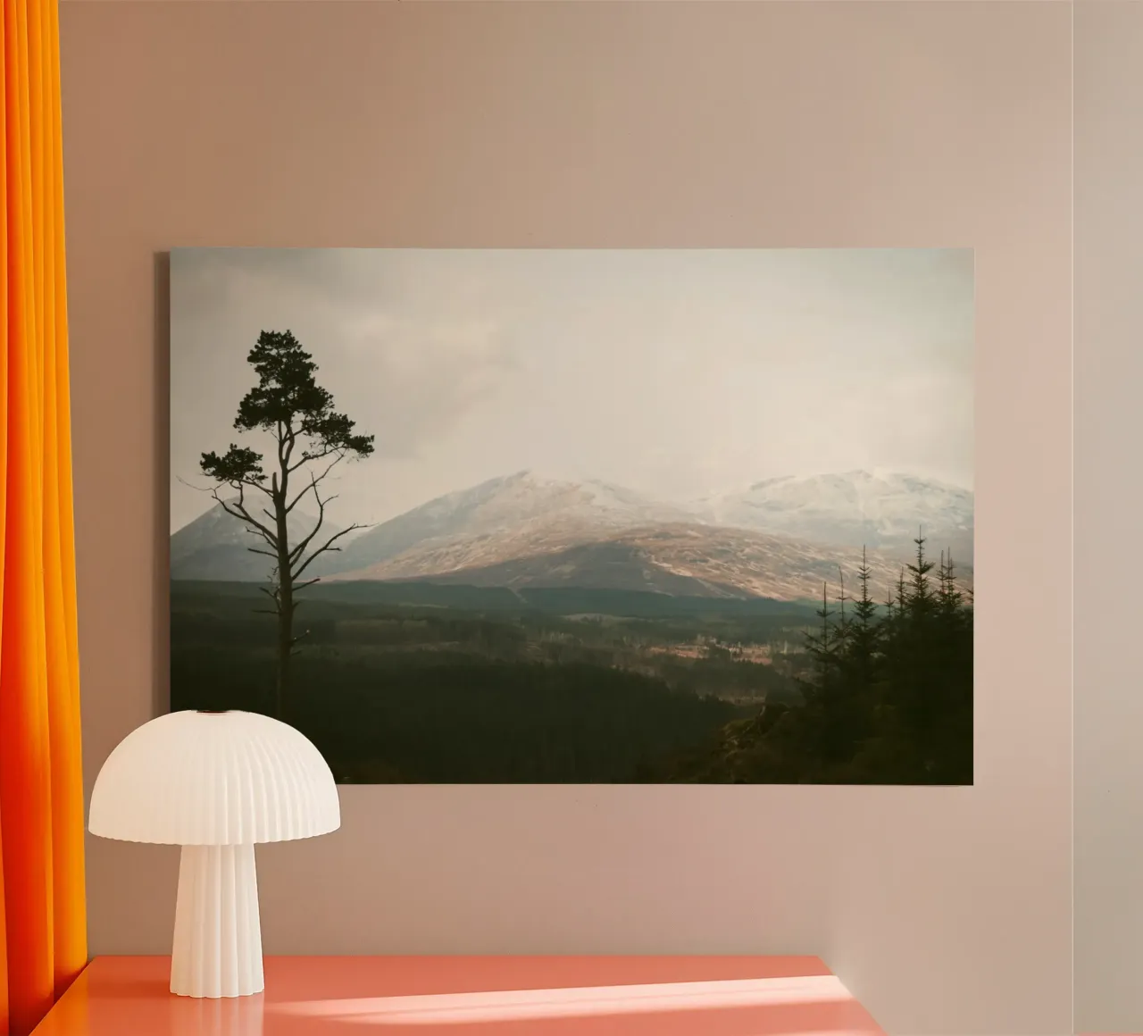 Nordic Stillness canvas with Floater frame by Wanderlust Vibes