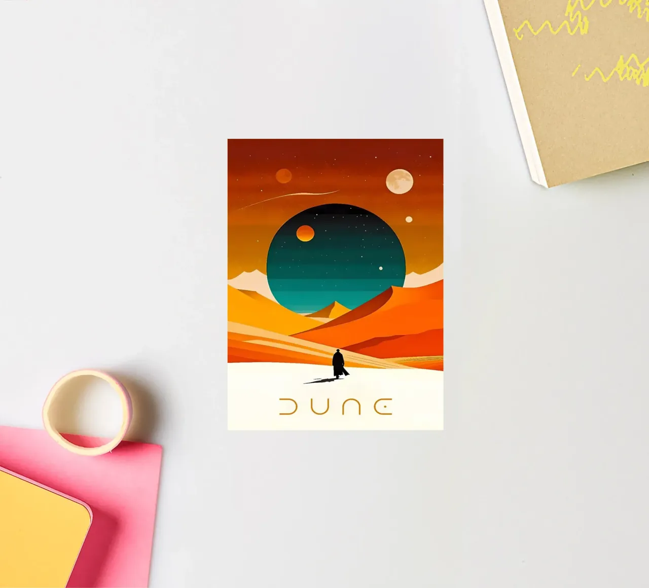Die Düne Sticker von cosmos studio