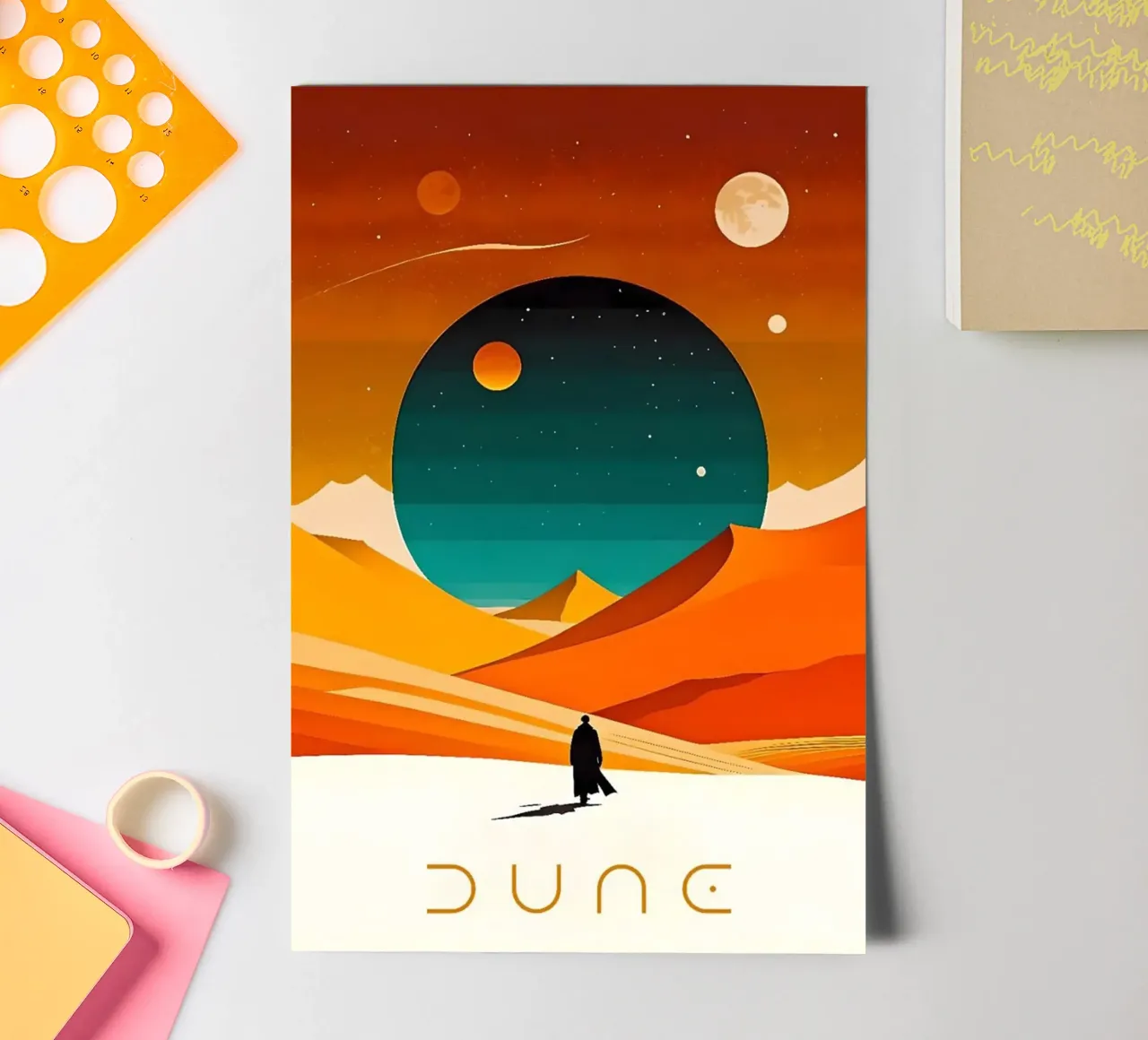 The Dune sticker sheet by cosmos studio