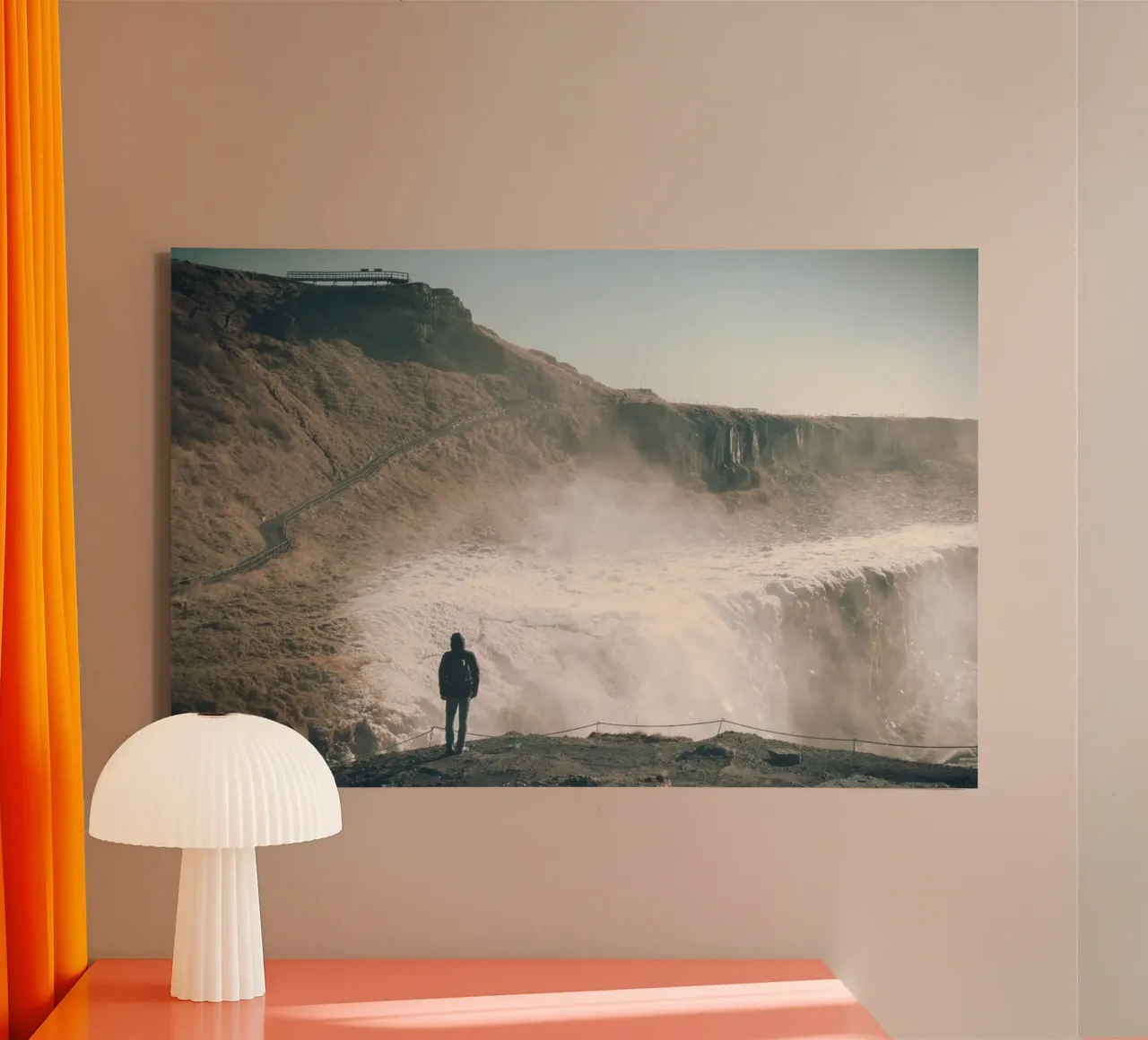 Cascate nordiche tela con Cornice a cassetta da Wanderlust Vibes