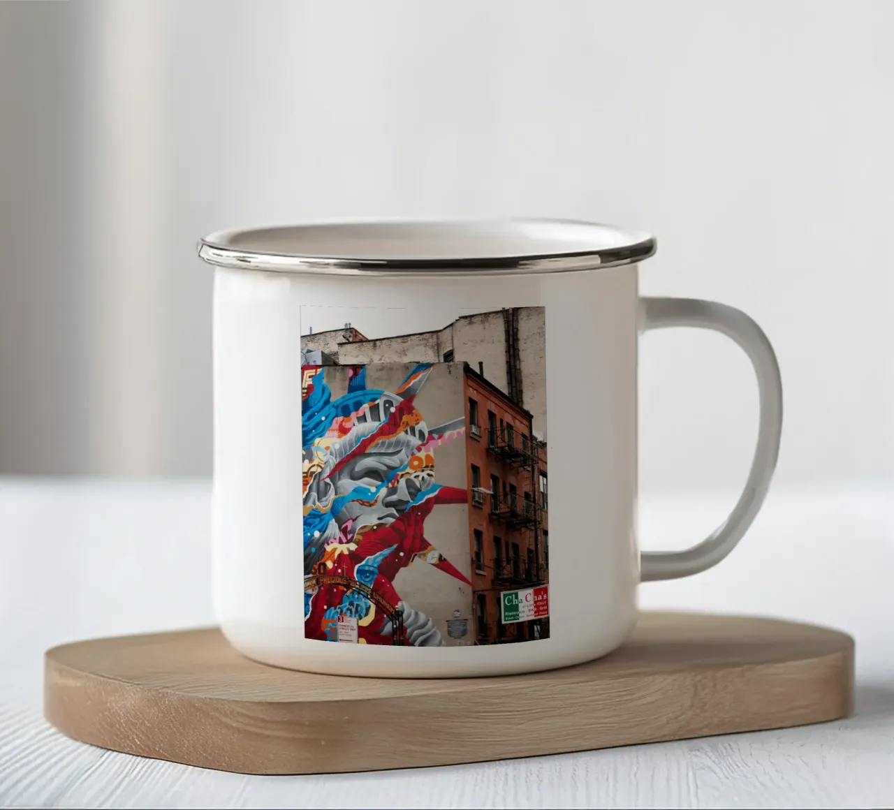 Urban Art tazza in smalto da Flo Klein