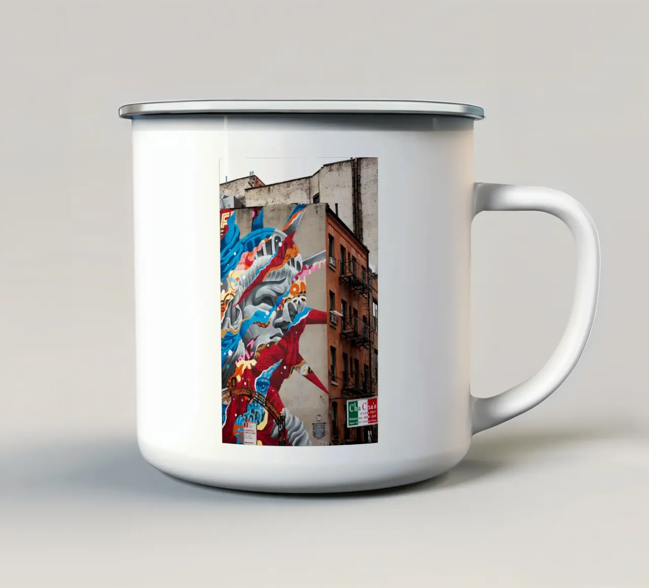 Urban Art tazza in smalto da Flo Klein