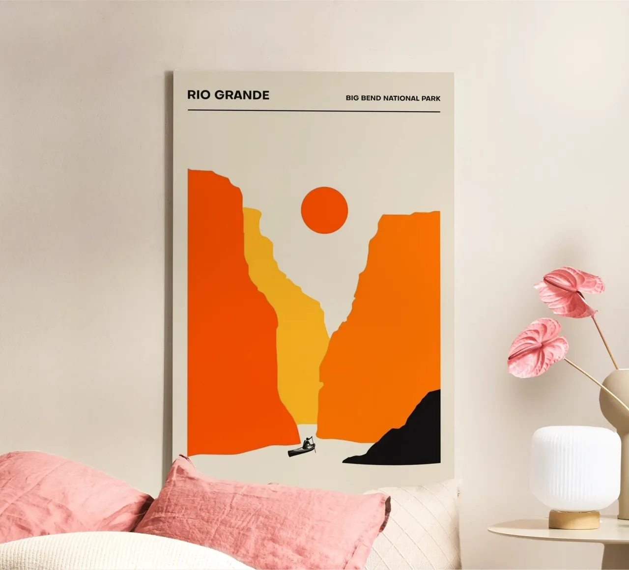 Rio Grande canvas by cosmos studio