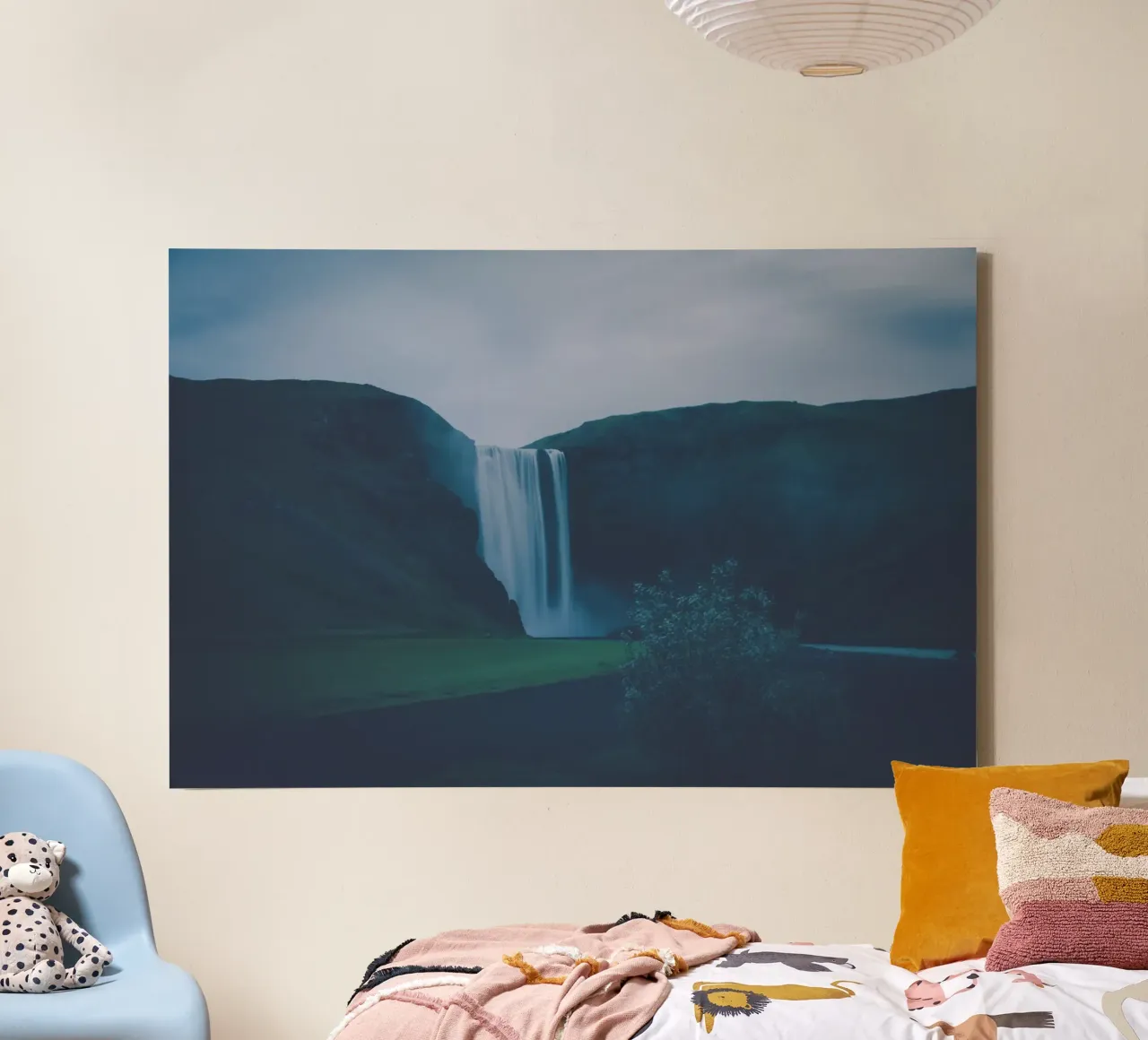 Cascate nordiche tela con Cornice a cassetta da Wanderlust Vibes