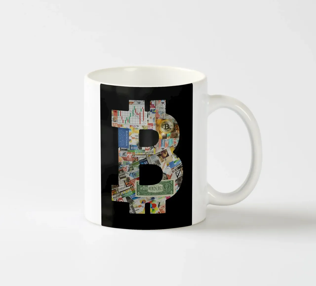 Collage di valute Bitcoin tazza in ceramica da sayre shop