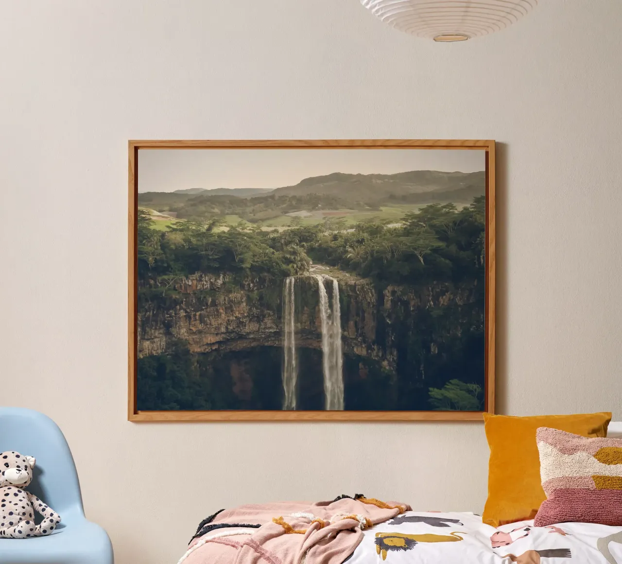 Cascate di Chamarel, Mauritius alluminio dibond da Wanderlust Vibes