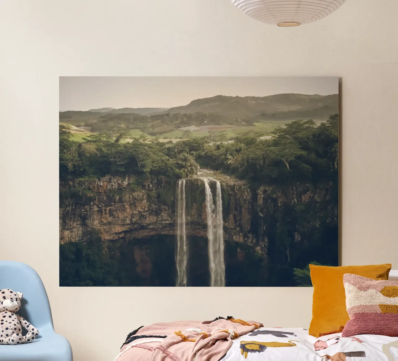 Cascate di Chamarel, Mauritius alluminio dibond da Wanderlust Vibes
