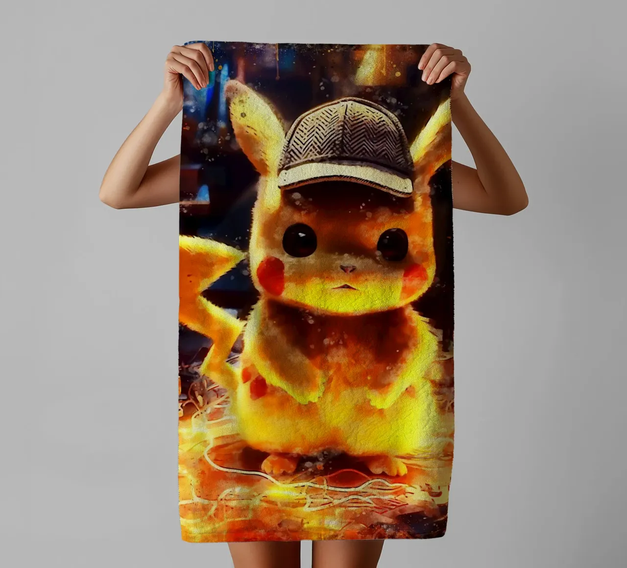 thunder character art towel by ontoseno