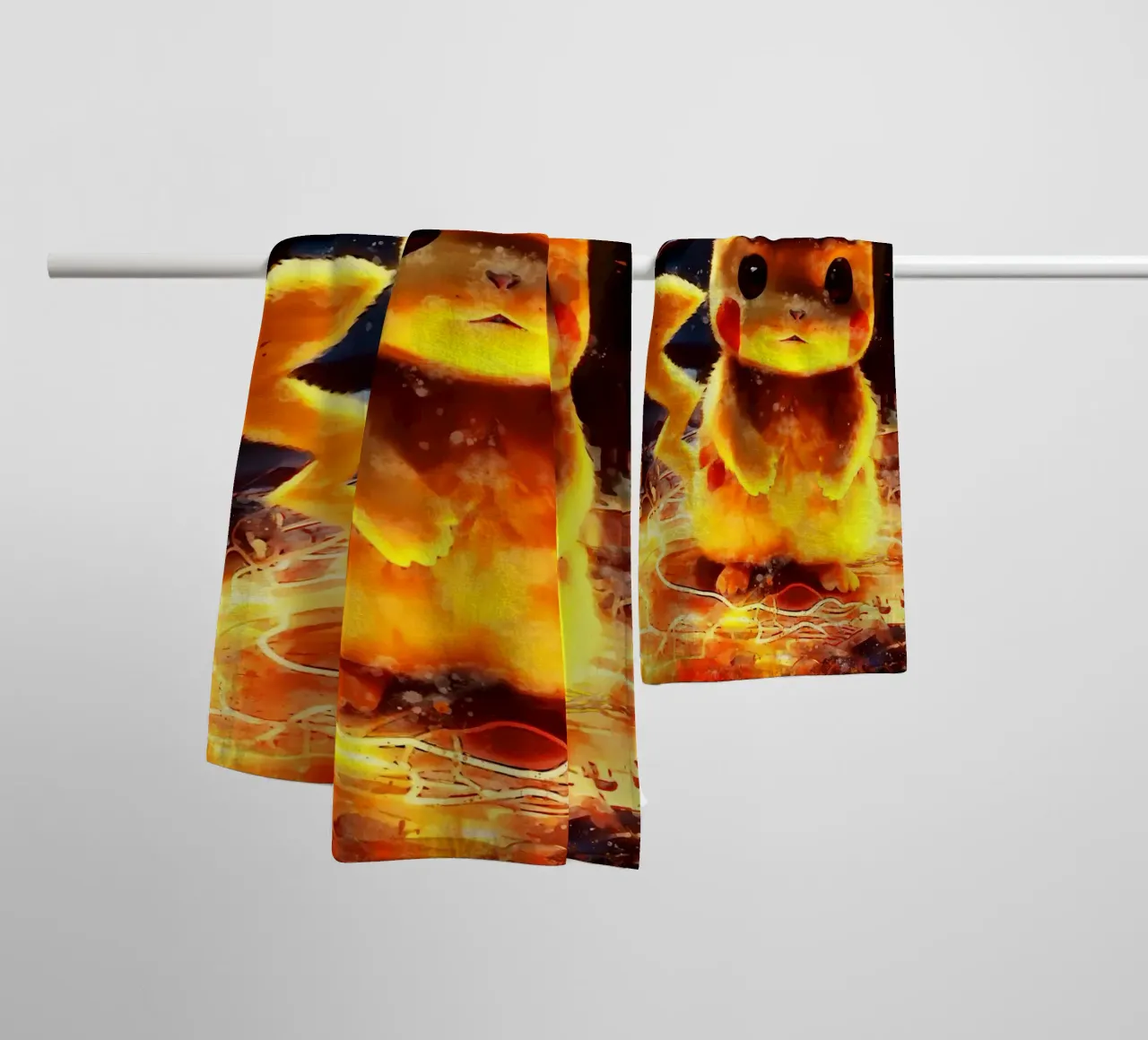 thunder character art towel by ontoseno