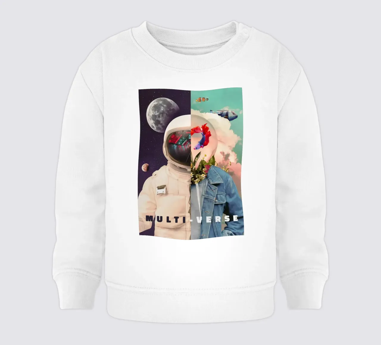 Multiverse astronaut felpa neonato da sayre shop