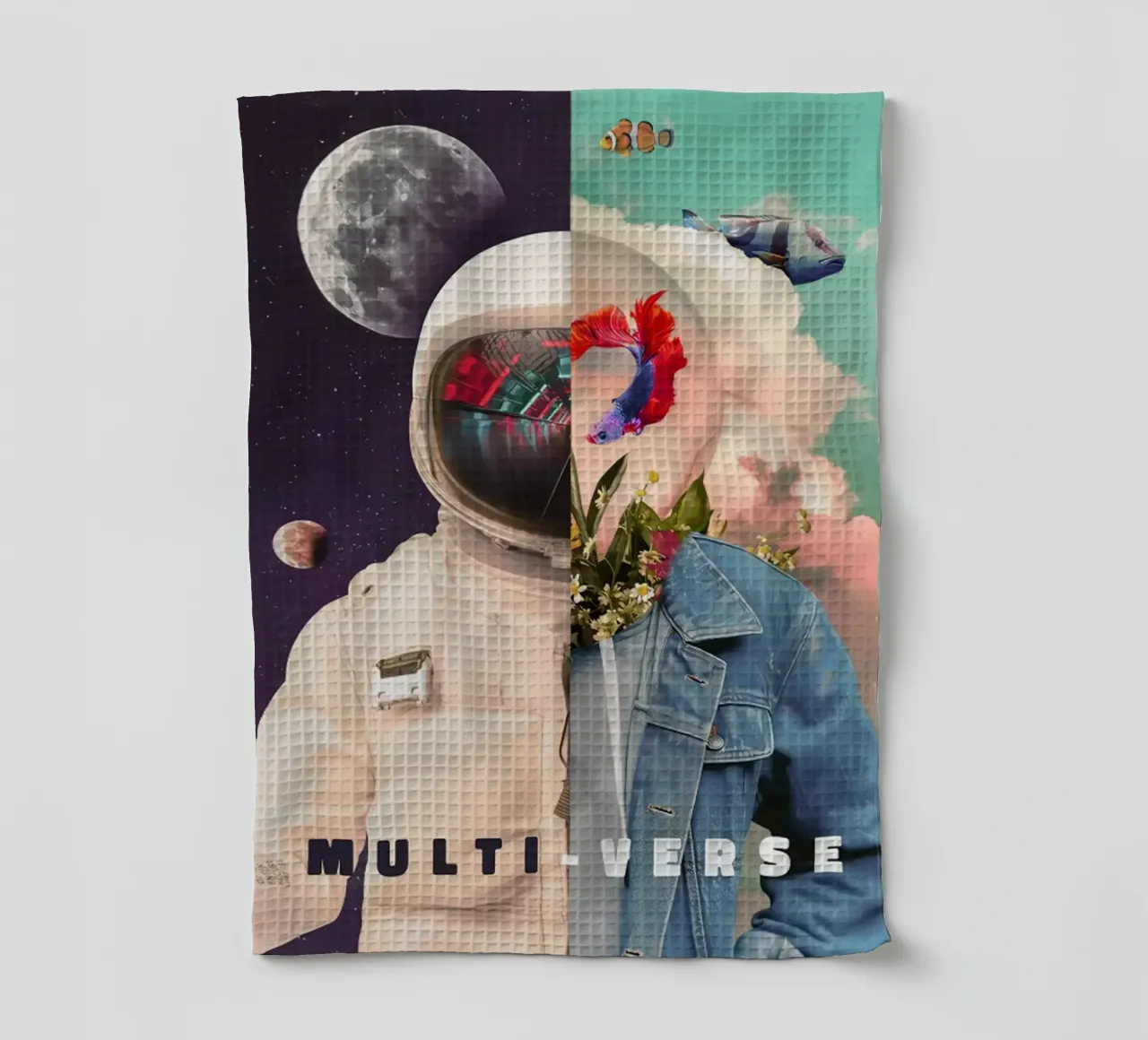 Multiverse astronaut canovaccio da cucina da sayre shop