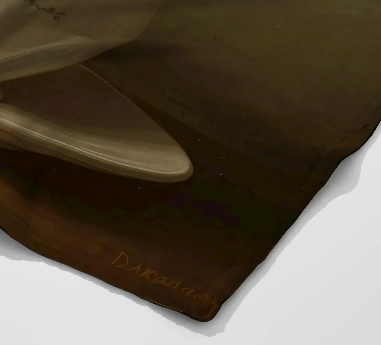 Tazza di caffè calda appoggiata su un piattino con un leggero vapore coperta in pile da DesignDoodle
