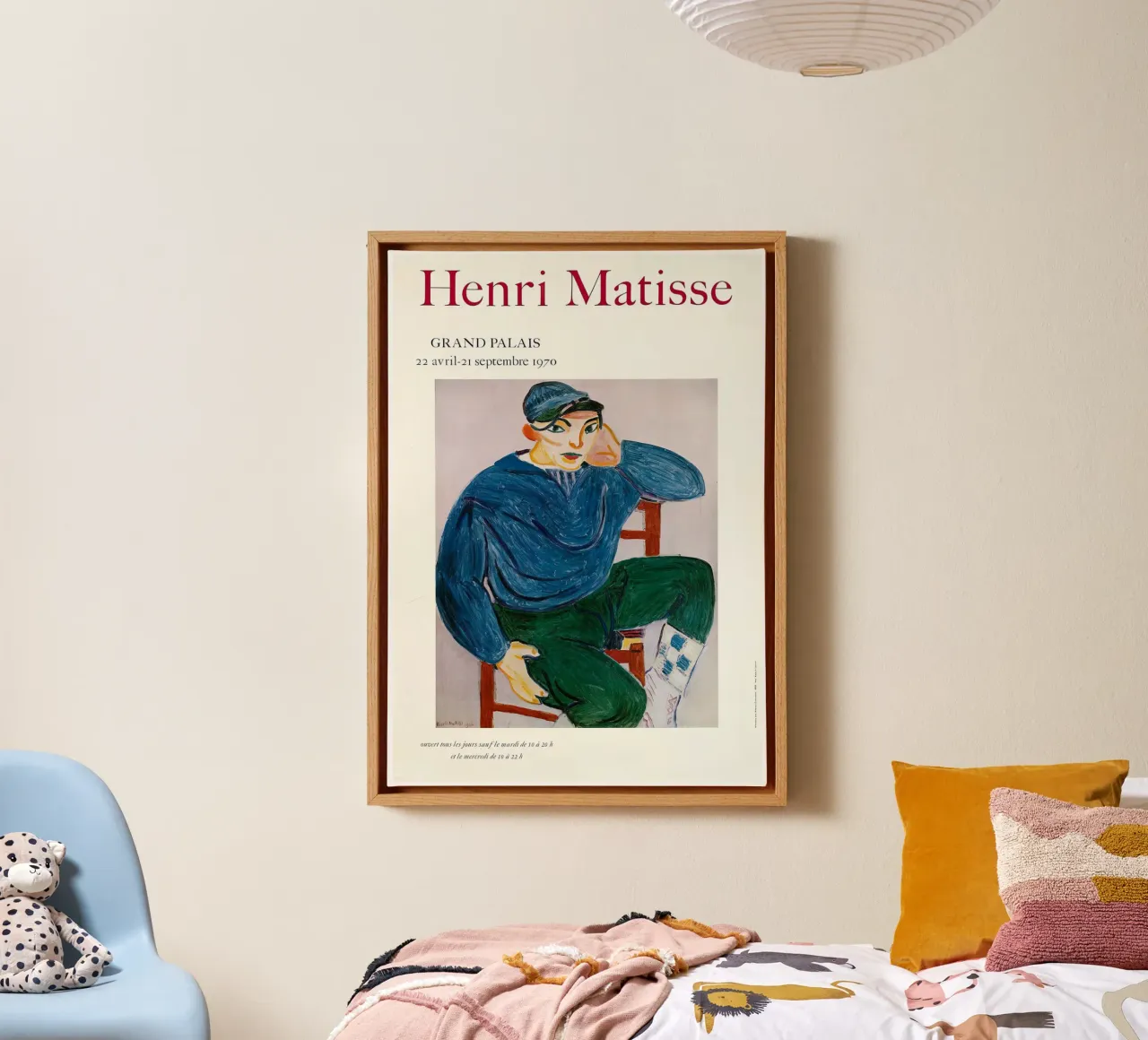 Matisse "The Painter and his Model" Fauvism Art Print canvas with Floater frame by homdeco