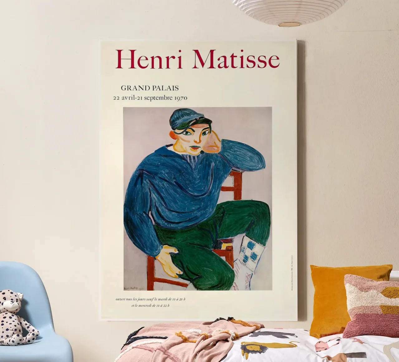 Matisse "The Painter and his Model" Fauvism Art Print canvas with Floater frame by homdeco