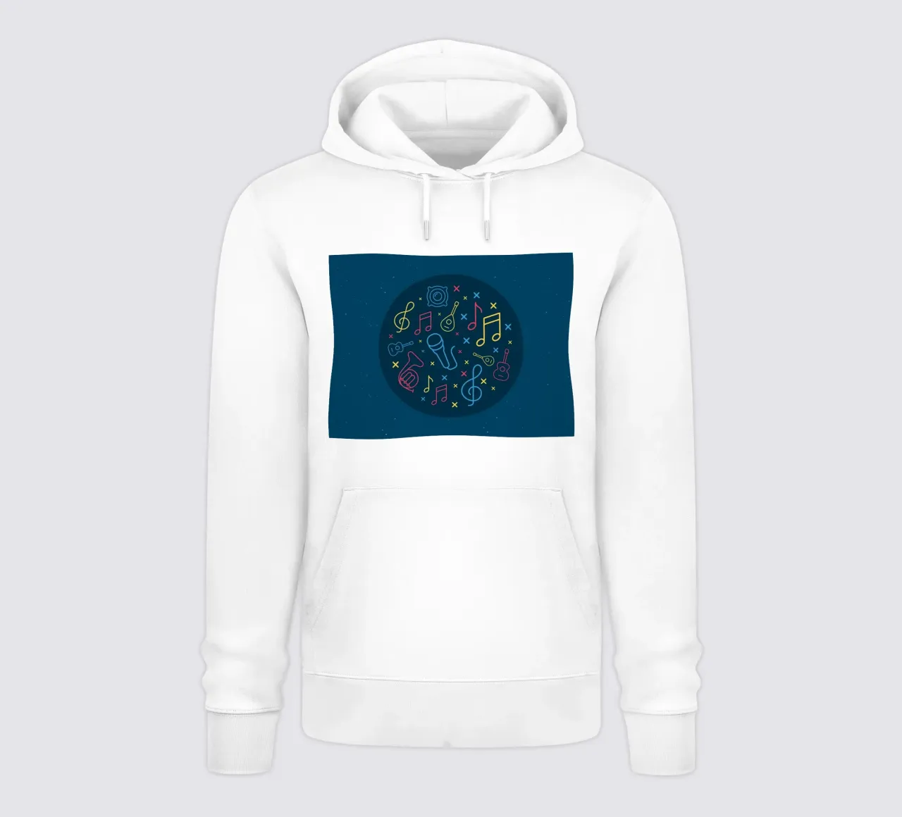 Note musicali felpa con cappuccio da sayre shop
