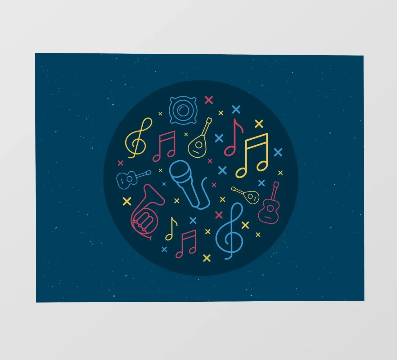 Note musicali pellicola backlit da sayre shop