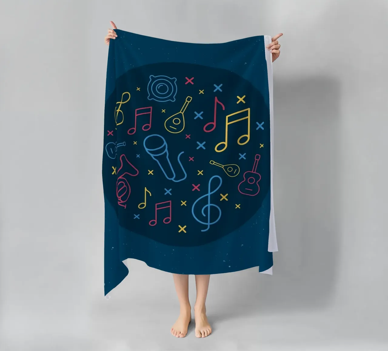 Note musicali telo mare da sayre shop