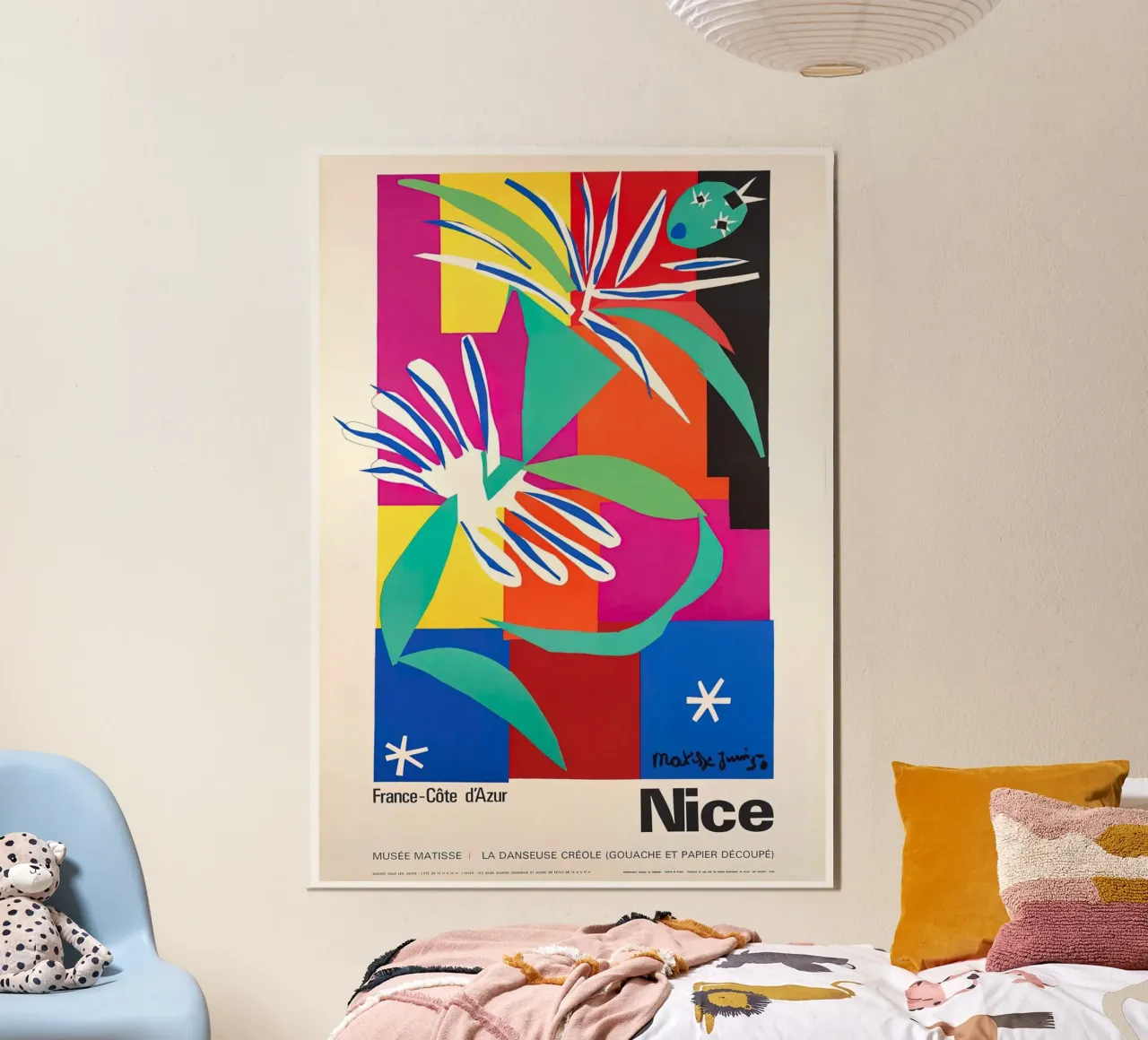 Poster della mostra di Matisse "La ballerina creola" ritagliato poster da homdeco