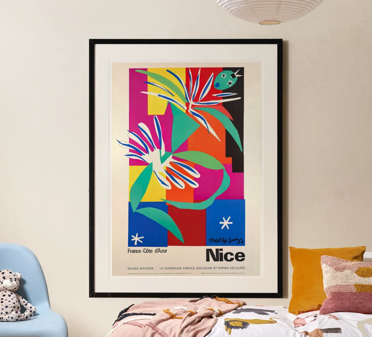 Poster della mostra di Matisse "La ballerina creola" ritagliato poster da homdeco