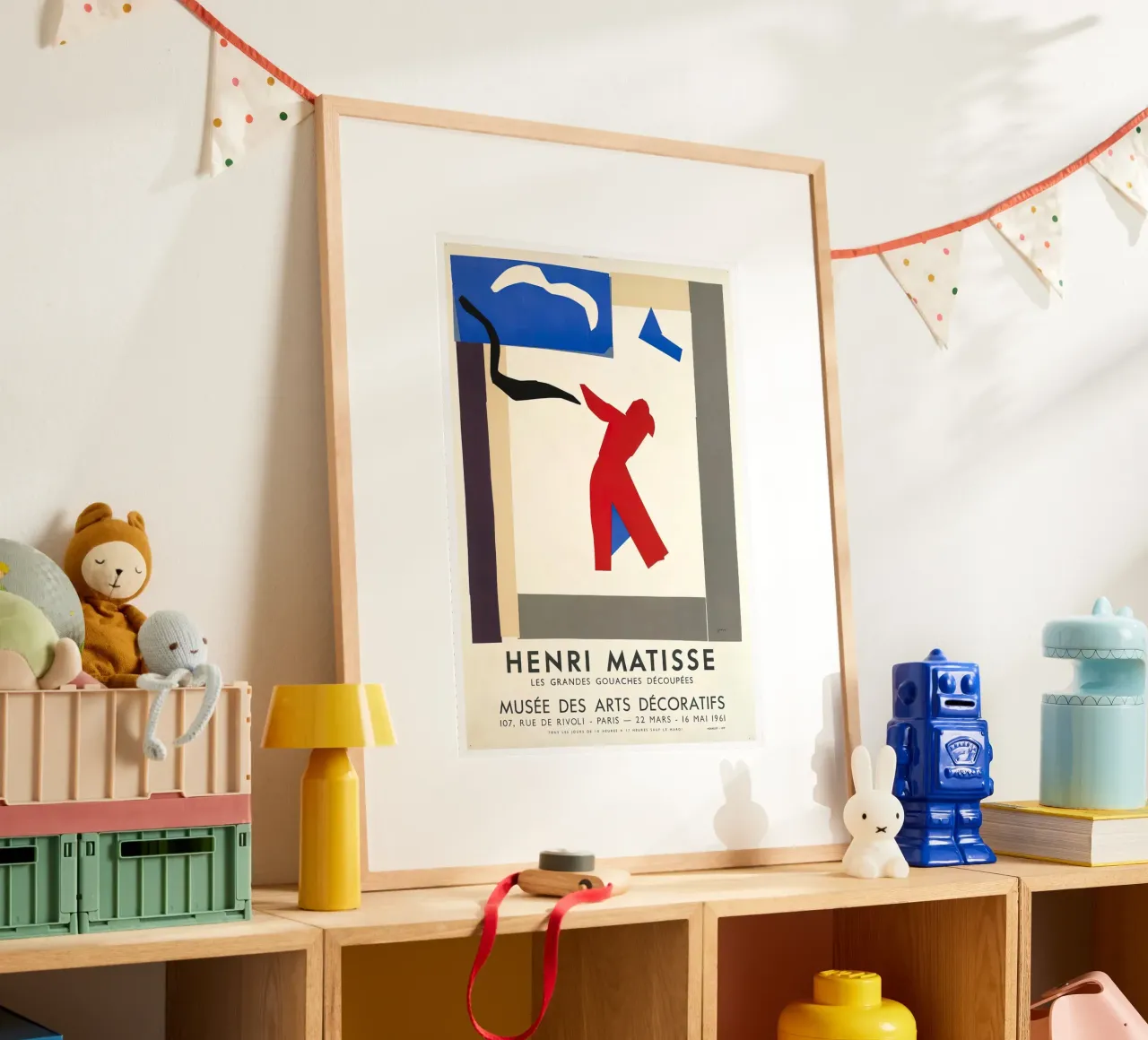 Matisse "Große geschnittene Gouachen" Abstract Art Poster Poster mit Kunststoffrahmen von homdeco