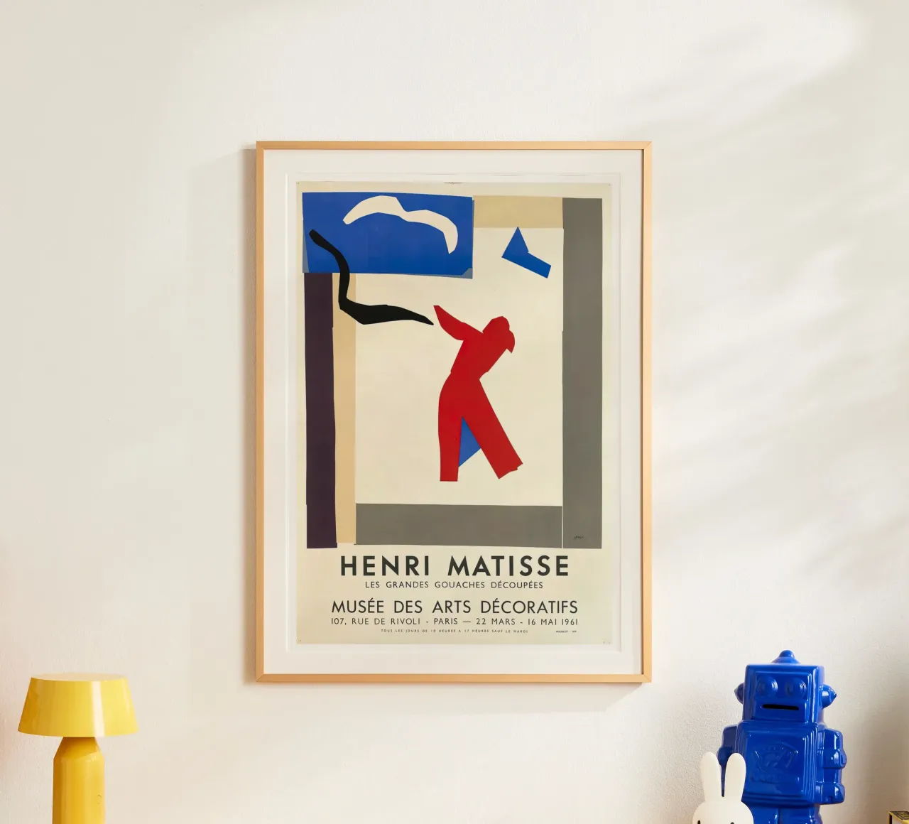 Matisse "Große geschnittene Gouachen" Abstract Art Poster Poster mit Kunststoffrahmen von homdeco
