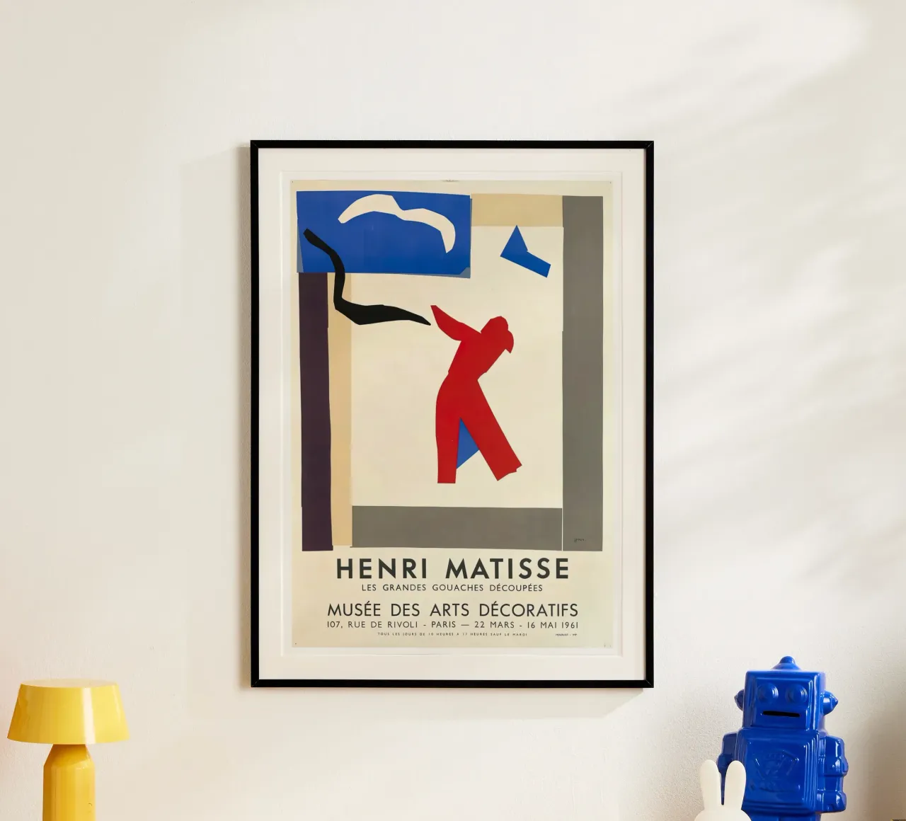 Matisse "Große geschnittene Gouachen" Abstract Art Poster Poster mit Kunststoffrahmen von homdeco