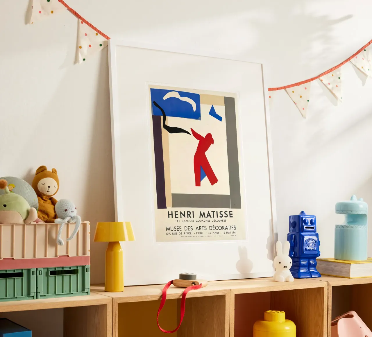 Matisse "Große geschnittene Gouachen" Abstract Art Poster Poster mit Kunststoffrahmen von homdeco