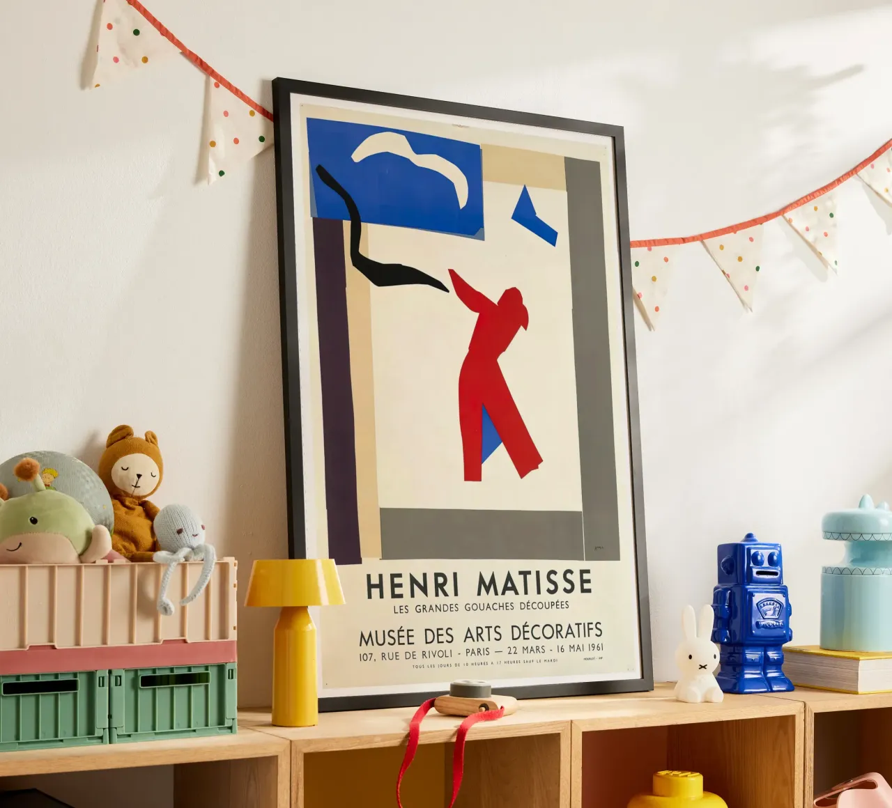 Matisse "Große geschnittene Gouachen" Abstract Art Poster Poster mit Kunststoffrahmen von homdeco