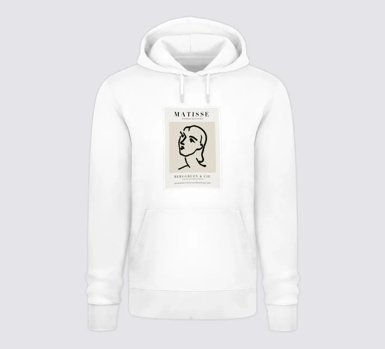 Matisse "Papiers Découpés" Abstract Face Line Art Print sudadera con capucha de homdeco