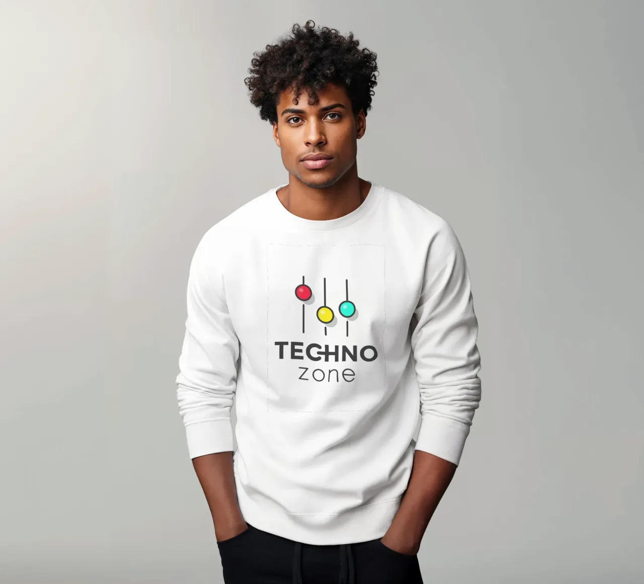 Techno zone music Blanco sudadera de sayre shop