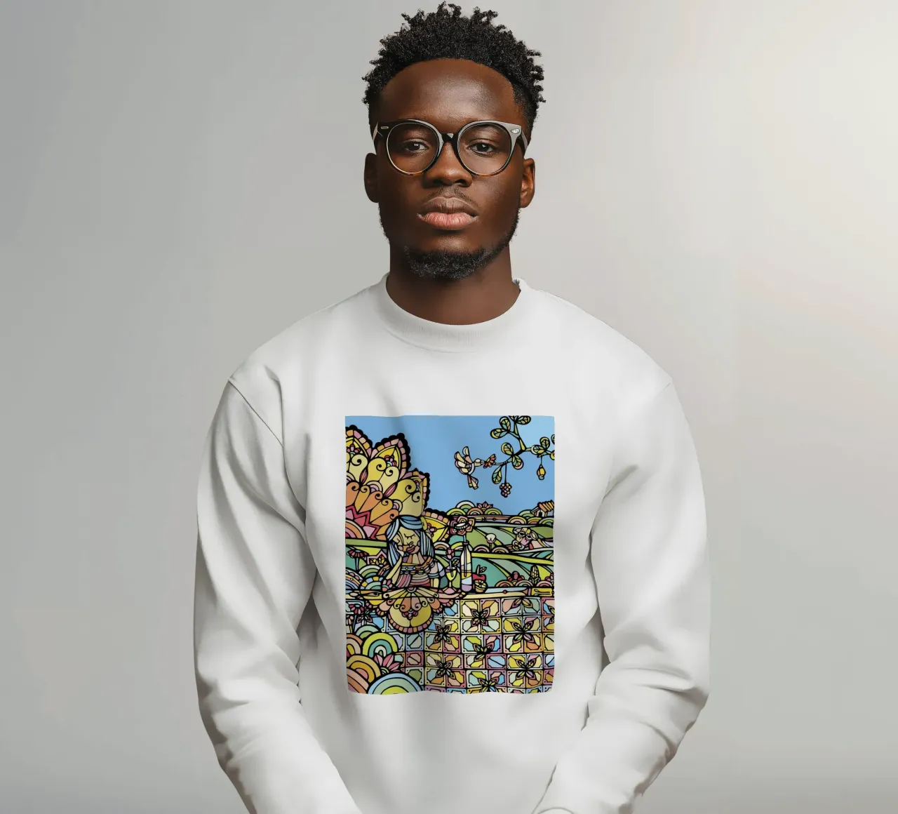 Fiori d'arancio felpa da Ninhol