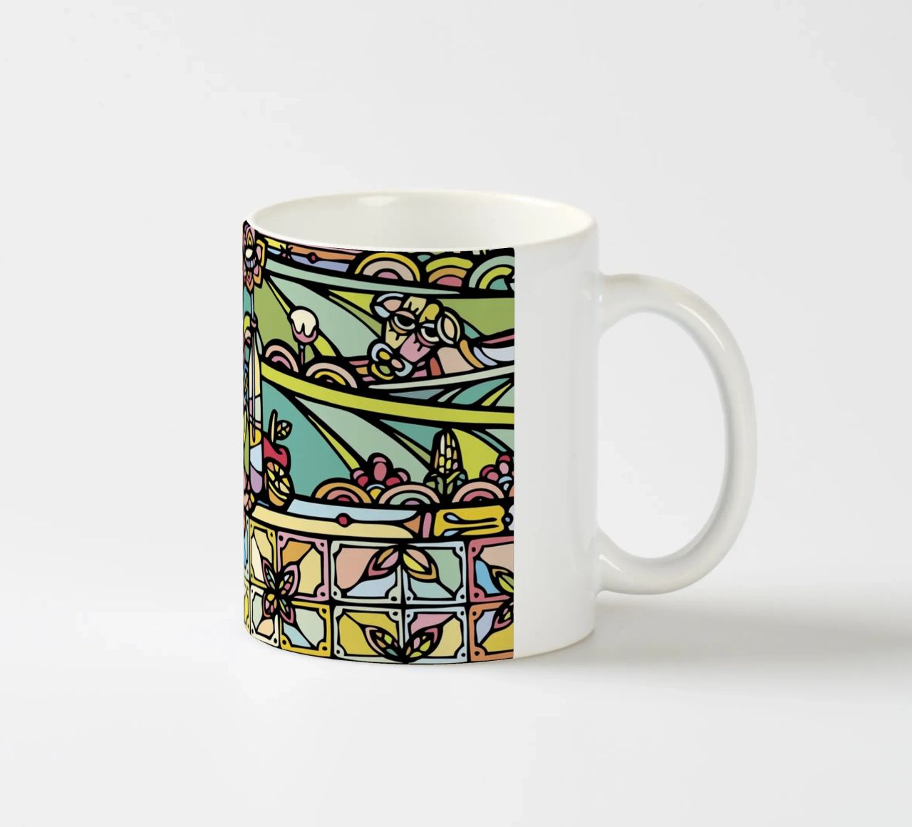 Fiori d'arancio tazza in ceramica da Ninhol
