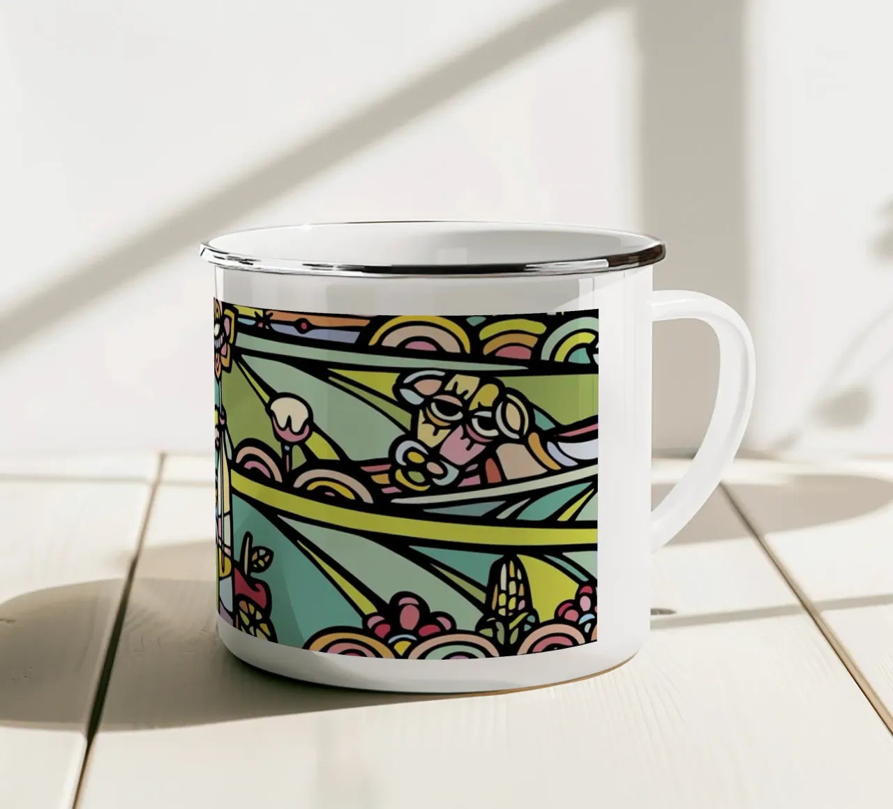 Beija flor enamel mug by Ninhol
