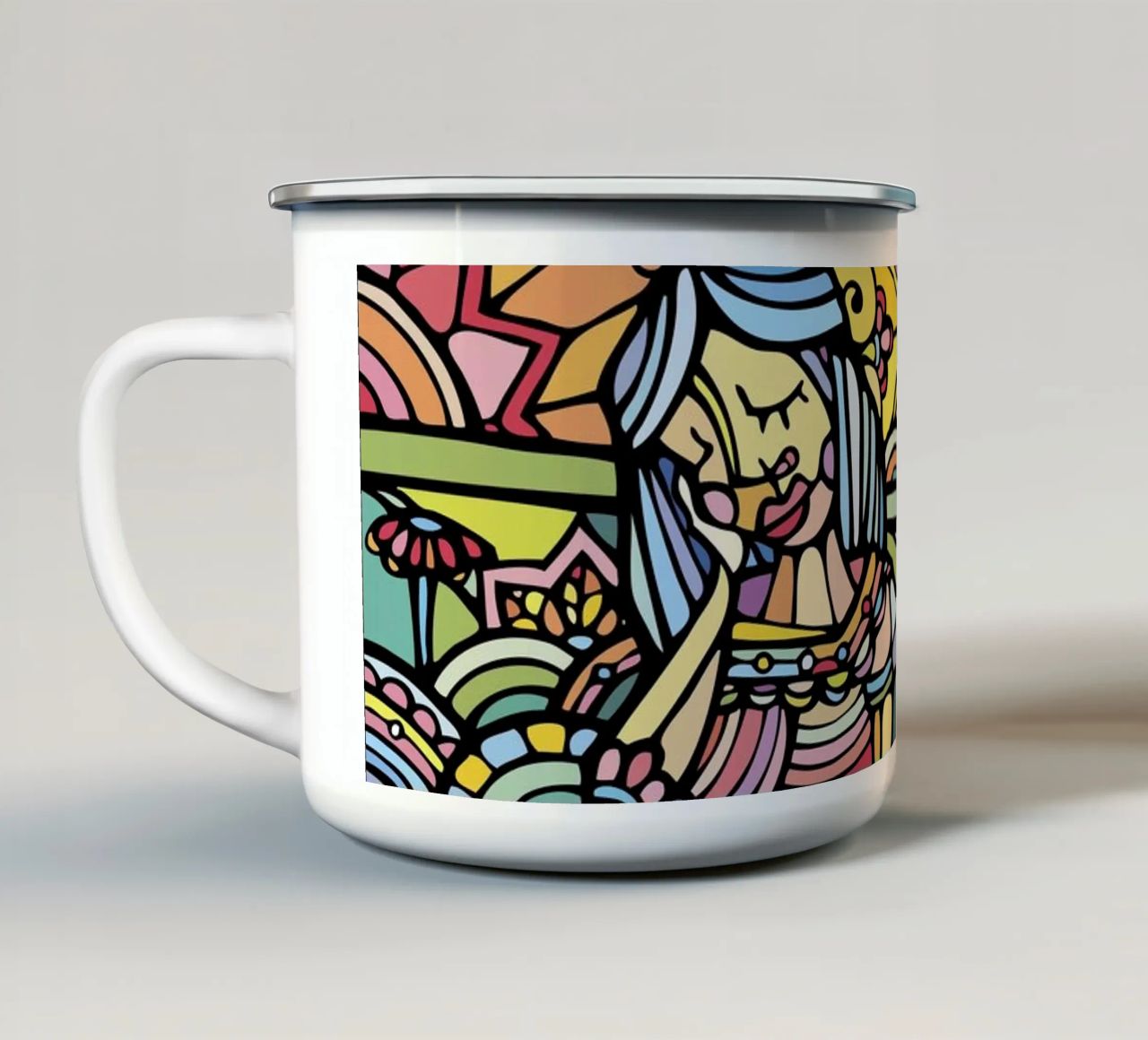 Fiori d'arancio tazza in smalto da Ninhol