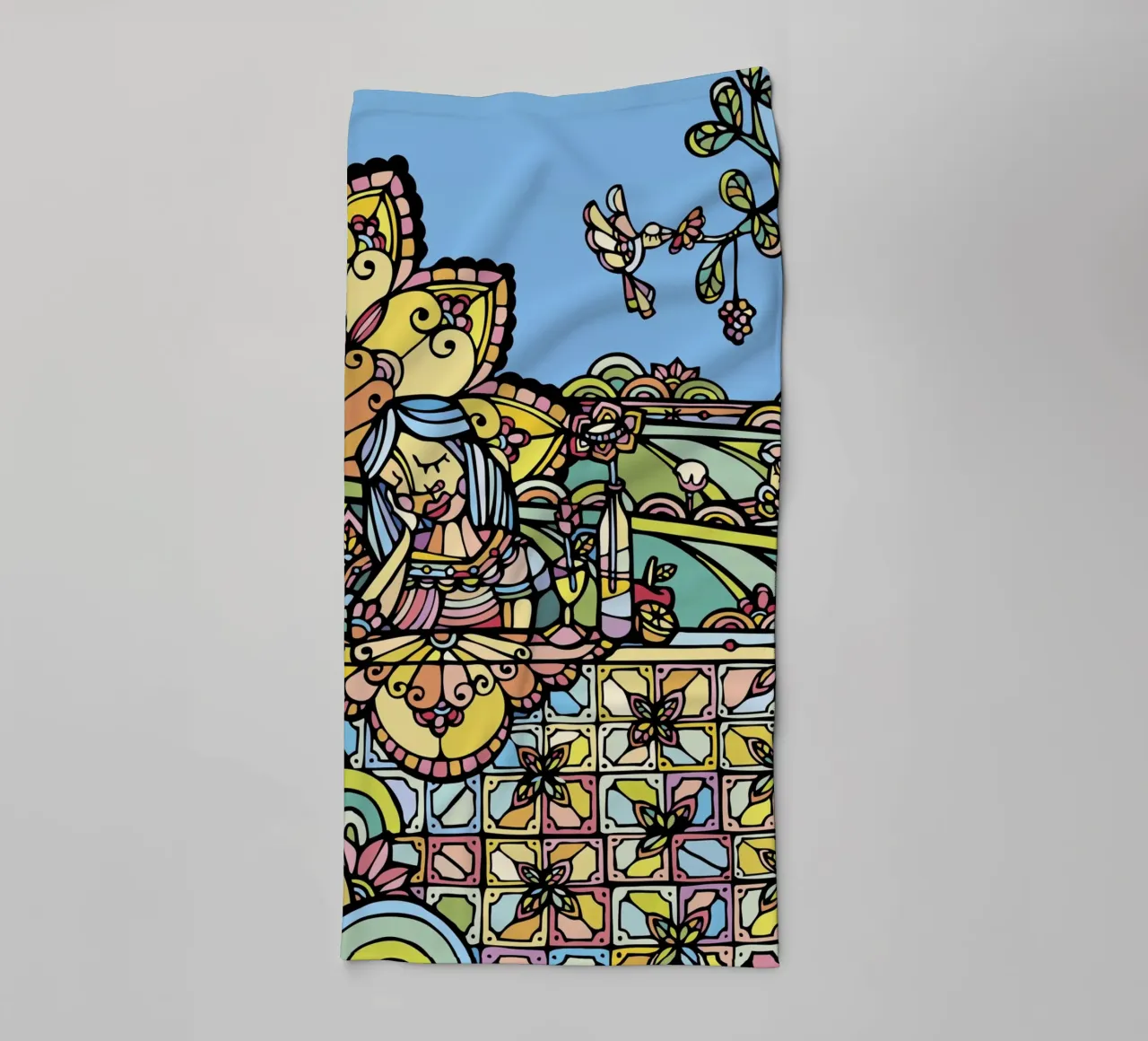 Fiori d'arancio asciugamano da bagno da Ninhol