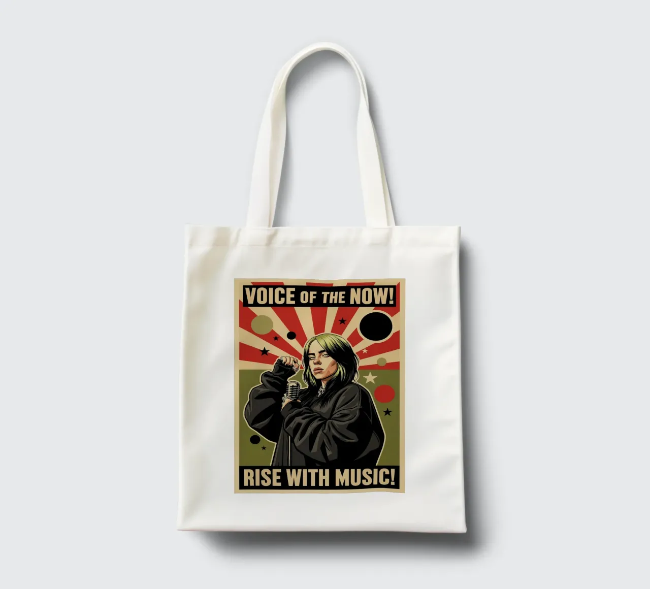 Billie Eilish vintage style tote bag by Lembayung art