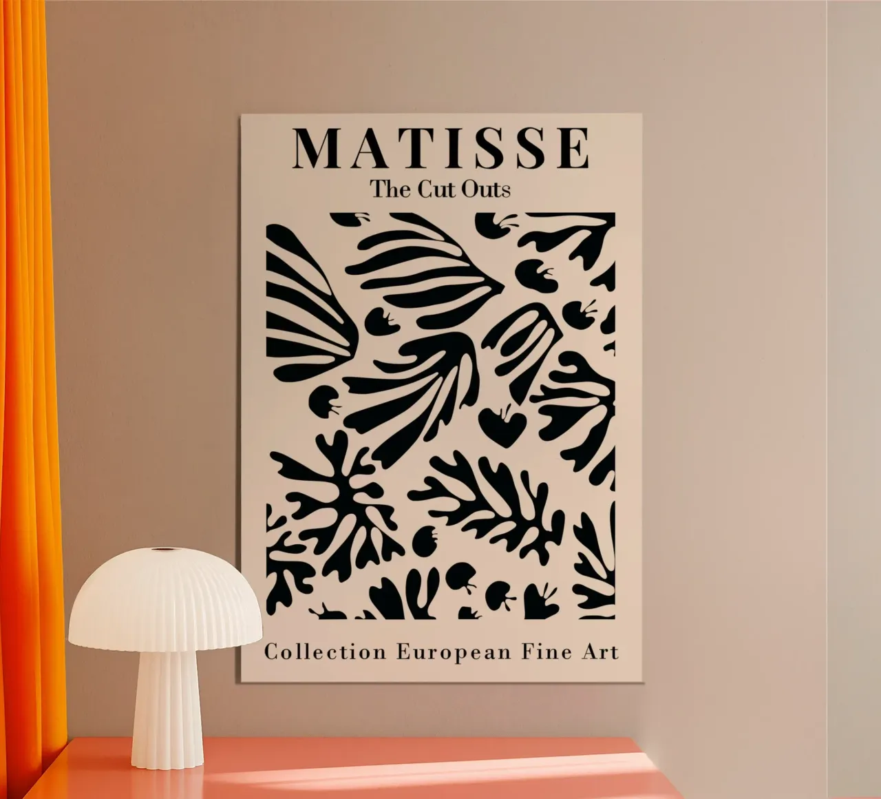 Matisse "The Cut Outs" Zwart Botanisch Abstracte Print poster van homdeco