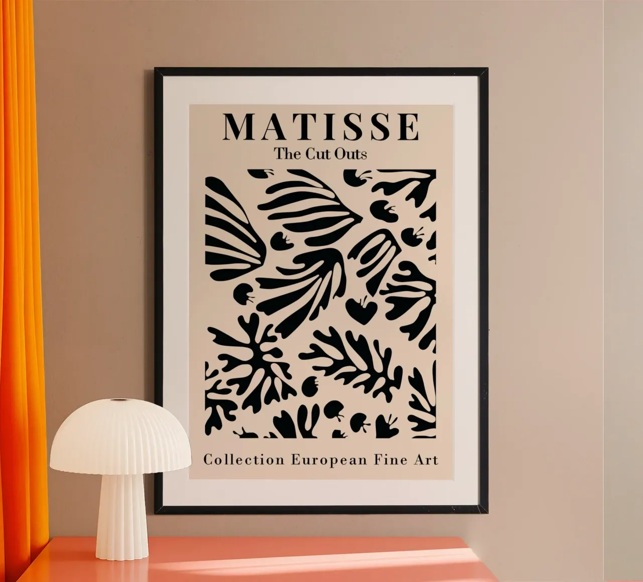 Matisse "The Cut Outs" Zwart Botanisch Abstracte Print poster van homdeco