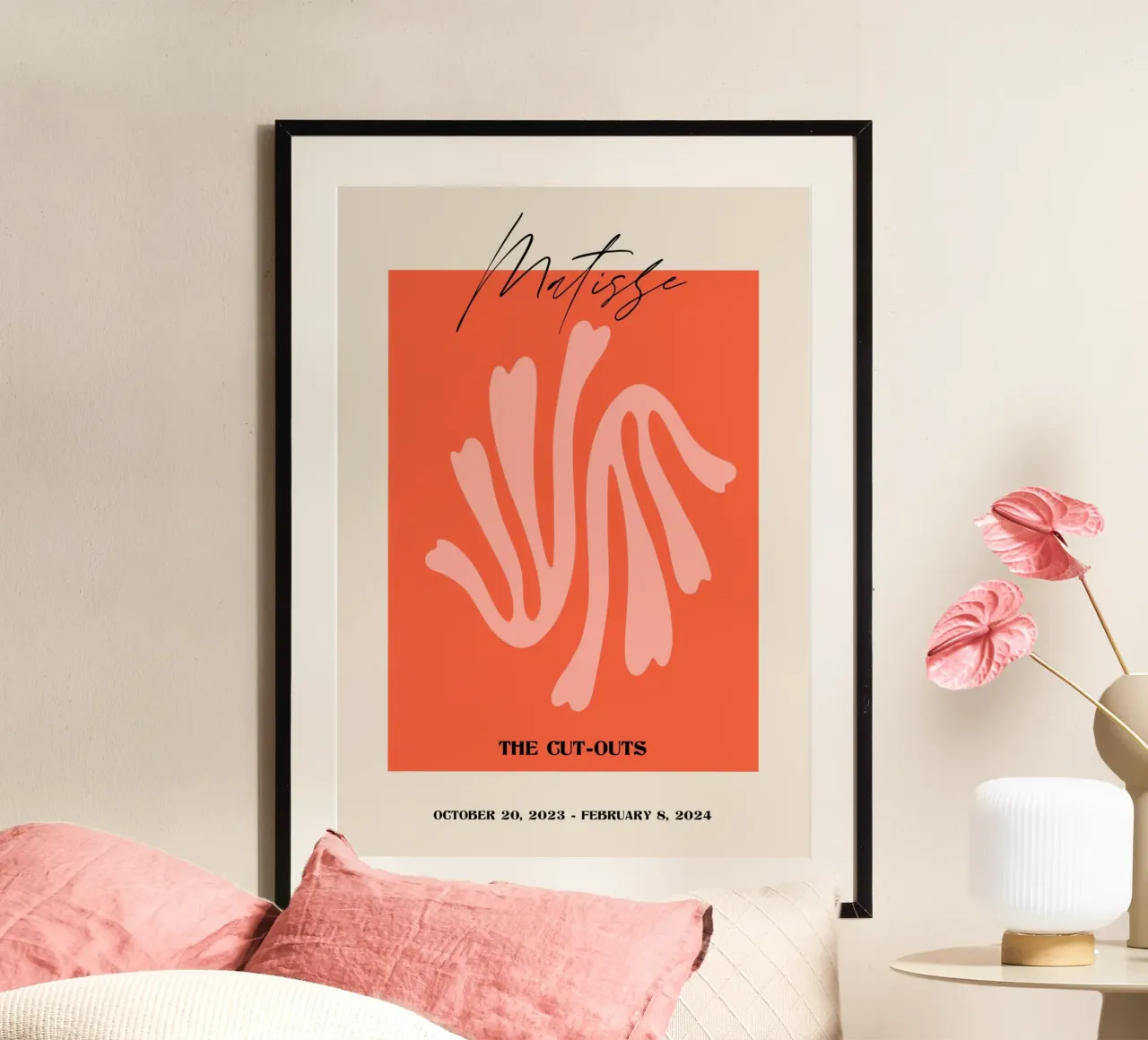 Matisse "Die Ausschnitte" Fließend Organisch Abstrakt Poster Poster von homdeco