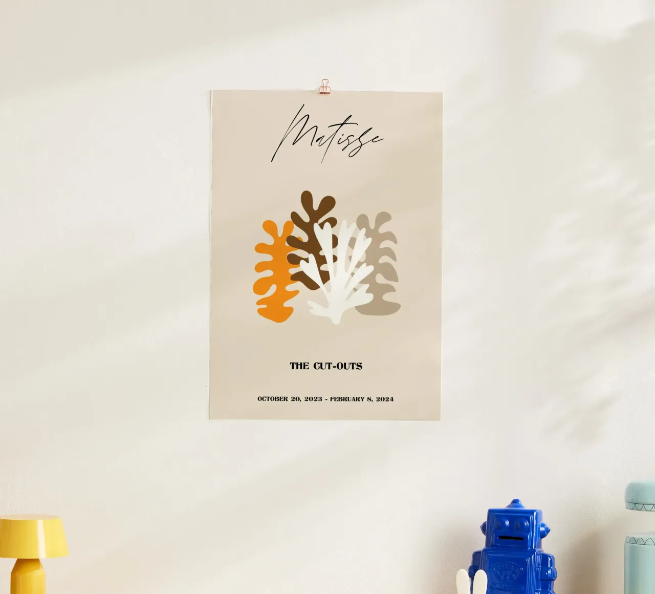 Matisse "Die Ausschnitte" Erdtöne abstrakte Poster Poster von homdeco