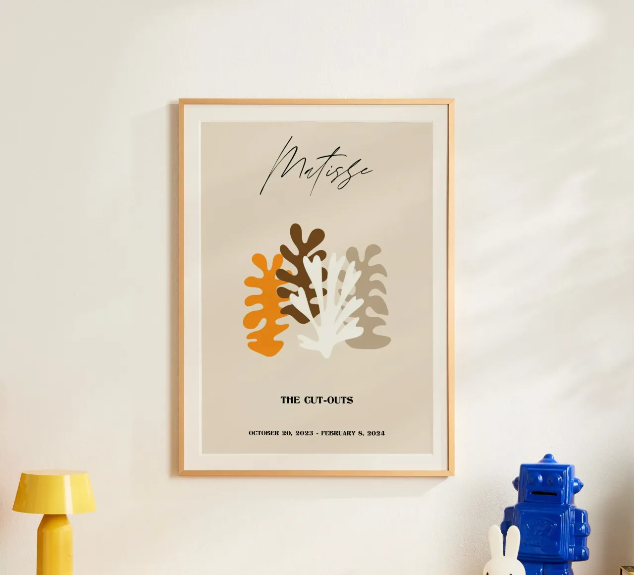 Matisse "Die Ausschnitte" Erdtöne abstrakte Poster Poster von homdeco