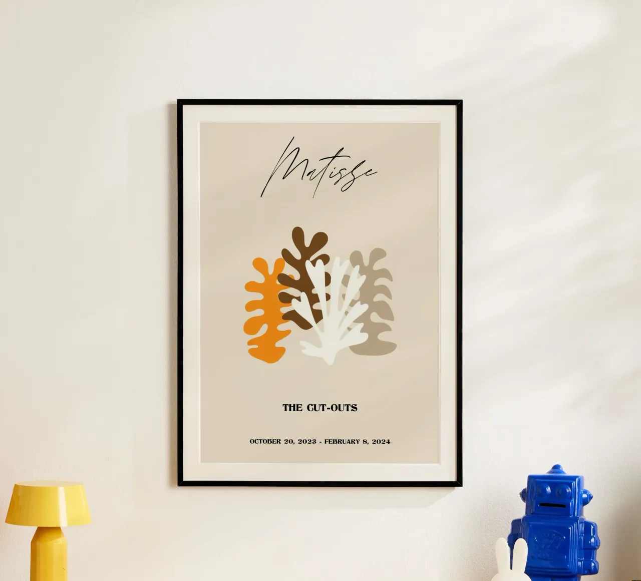 Matisse "Die Ausschnitte" Erdtöne abstrakte Poster Poster von homdeco