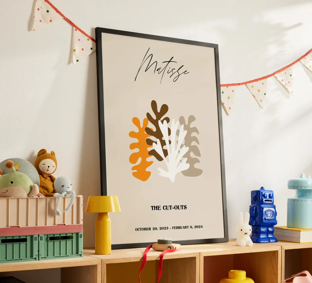 Matisse "Die Ausschnitte" Erdtöne abstrakte Poster Poster von homdeco