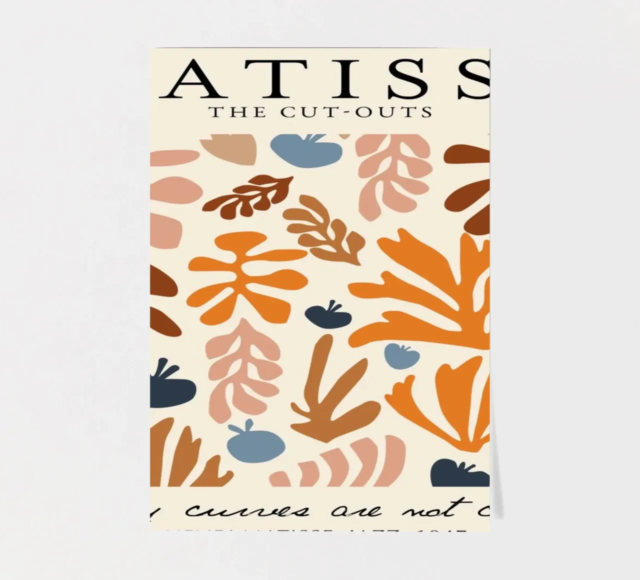 Matisse "The Cut-Outs" Botanical Abstract & Zitat Poster Stickerbogen von homdeco