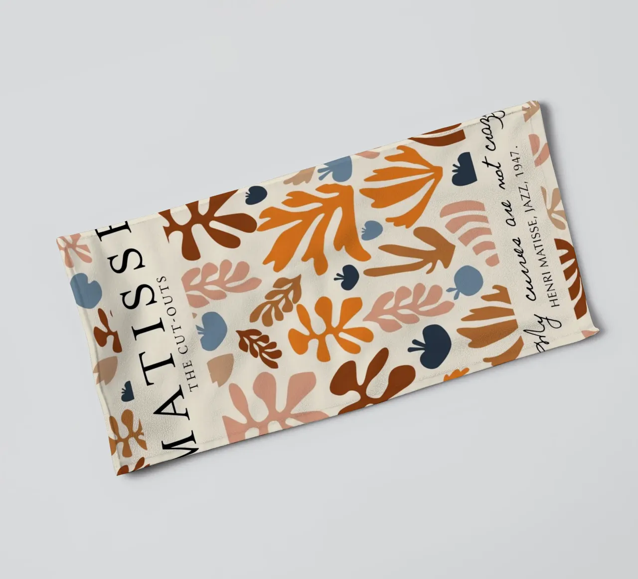 Matisse "The Cut-Outs" Botanical Abstract & Zitat Poster Handtuch von homdeco